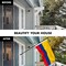 G128 Combo Pack: 6 Feet Tangle Free Spinning Flagpole (Black) Colombia Colombian Flag 3x5 ft Printed 150D Brass Grommets (Flag Included) Aluminum Flag Pole